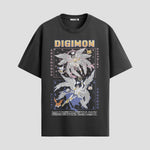 Playera urbana de anime y gaming ExtraLife MX, corte Standard Fit unisex ligero y transpirable en color Deep Black y Pure White, ropa de uso diario para gym y casual.