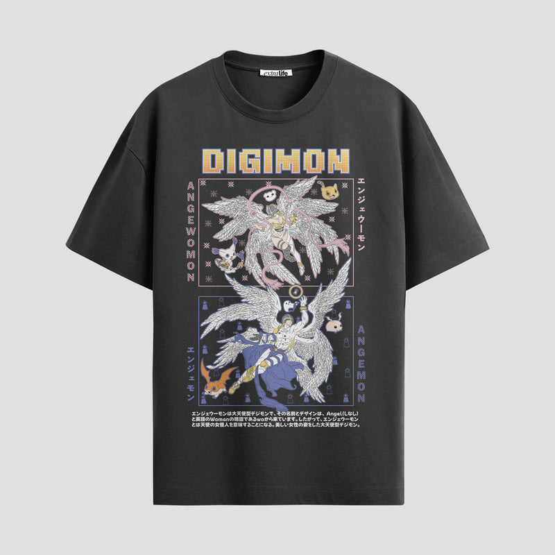 Playera urbana de anime y gaming ExtraLife MX, corte Standard Fit unisex ligero y transpirable en color Deep Black y Pure White, ropa de uso diario para gym y casual.