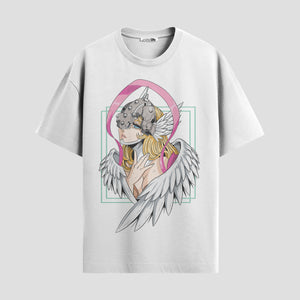 Playera urbana de anime y gaming ExtraLife MX, corte Standard Fit unisex ligero y transpirable en color Deep Black y Pure White, ropa de uso diario para gym y casual.