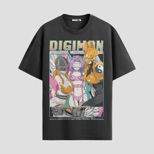 Playera urbana de anime y gaming ExtraLife MX, corte Standard Fit unisex ligero y transpirable en color Deep Black y Pure White, ropa de uso diario para gym y casual.