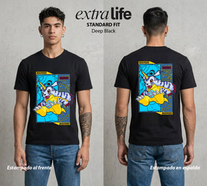 El Mundo Digital | Digimon Gabumon #01306 - Playera Standard Fit | Deep Black - Foto en modelo