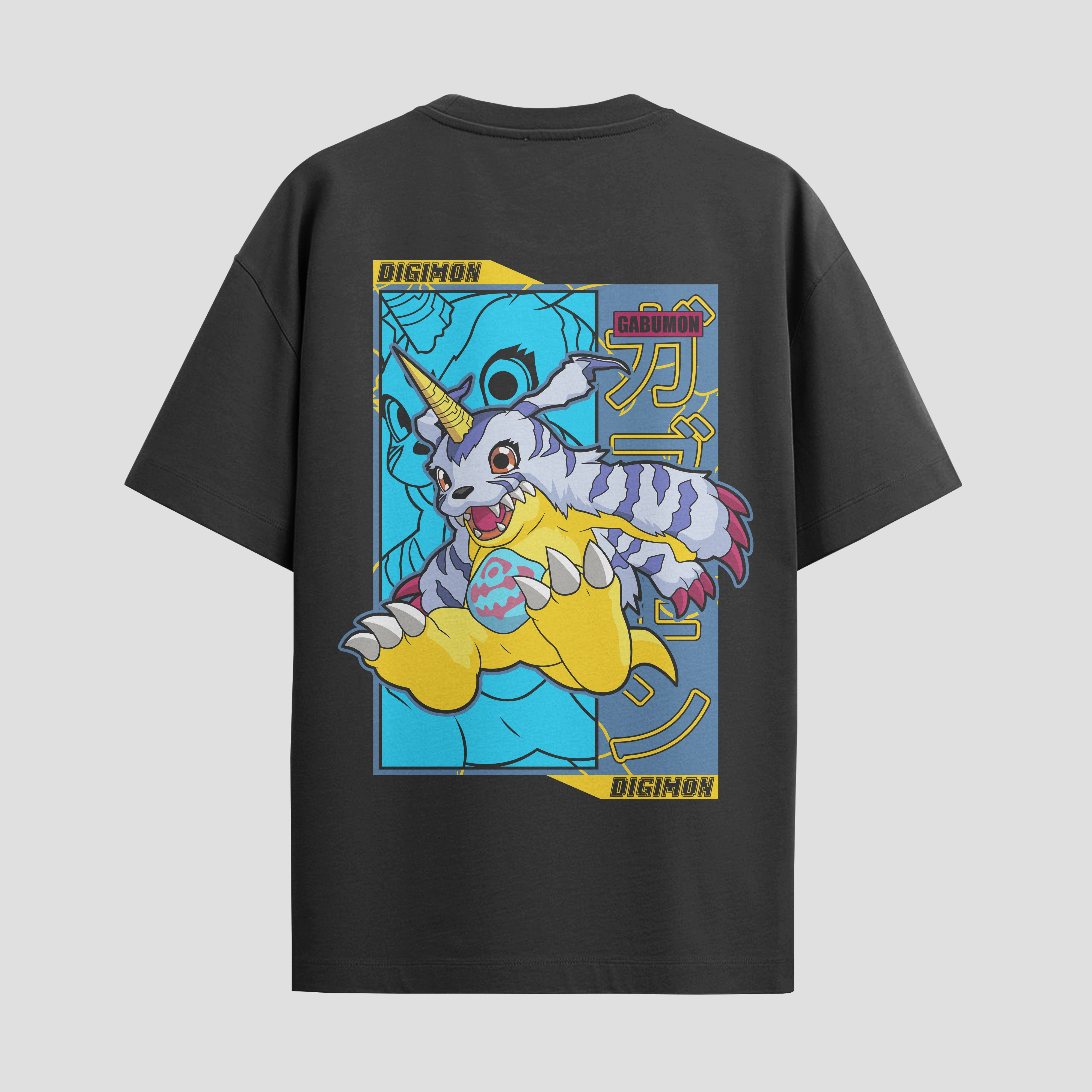 Playera urbana de anime y gaming ExtraLife MX, corte Standard Fit unisex ligero y transpirable en color Deep Black y Pure White, ropa de uso diario para gym y casual.