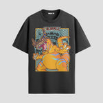 Playera urbana de anime y gaming ExtraLife MX, corte Standard Fit unisex ligero y transpirable en color Deep Black y Pure White, ropa de uso diario para gym y casual.