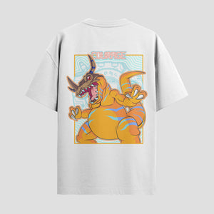 Playera urbana de anime y gaming ExtraLife MX, corte Standard Fit unisex ligero y transpirable en color Deep Black y Pure White, ropa de uso diario para gym y casual.
