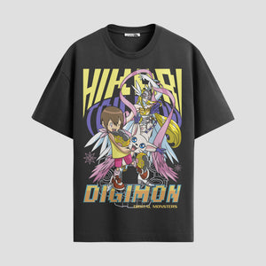 Playera urbana de anime y gaming ExtraLife MX, corte Standard Fit unisex ligero y transpirable en color Deep Black y Pure White, ropa de uso diario para gym y casual.