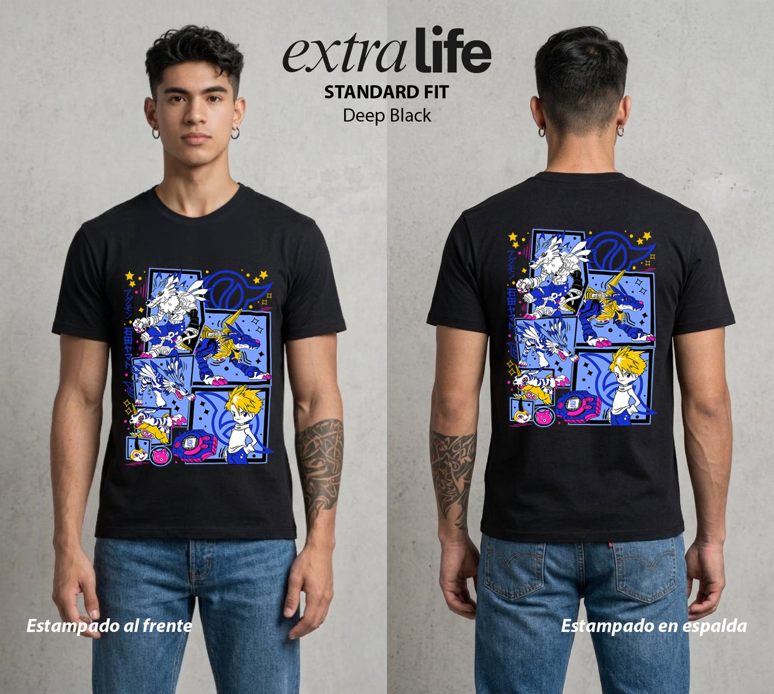 El Mundo Digital | La Hija Libertaria #01310 - Playera Standard Fit | Deep Black - Foto en modelo