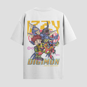 Playera urbana de anime y gaming ExtraLife MX, corte Standard Fit unisex ligero y transpirable en color Deep Black y Pure White, ropa de uso diario para gym y casual.