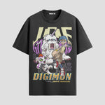 Playera urbana de anime y gaming ExtraLife MX, corte Standard Fit unisex ligero y transpirable en color Deep Black y Pure White, ropa de uso diario para gym y casual.