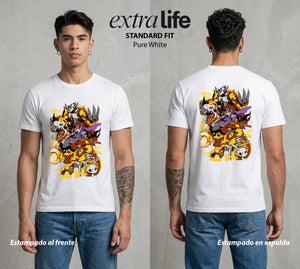El Mundo Digital | Digimon Koromon Evolution Evolucion #01314 - Playera Standard Fit | Pure White - Foto en modelo