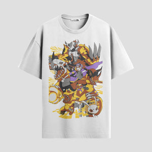 Playera urbana de anime y gaming ExtraLife MX, corte Standard Fit unisex ligero y transpirable en color Deep Black y Pure White, ropa de uso diario para gym y casual.