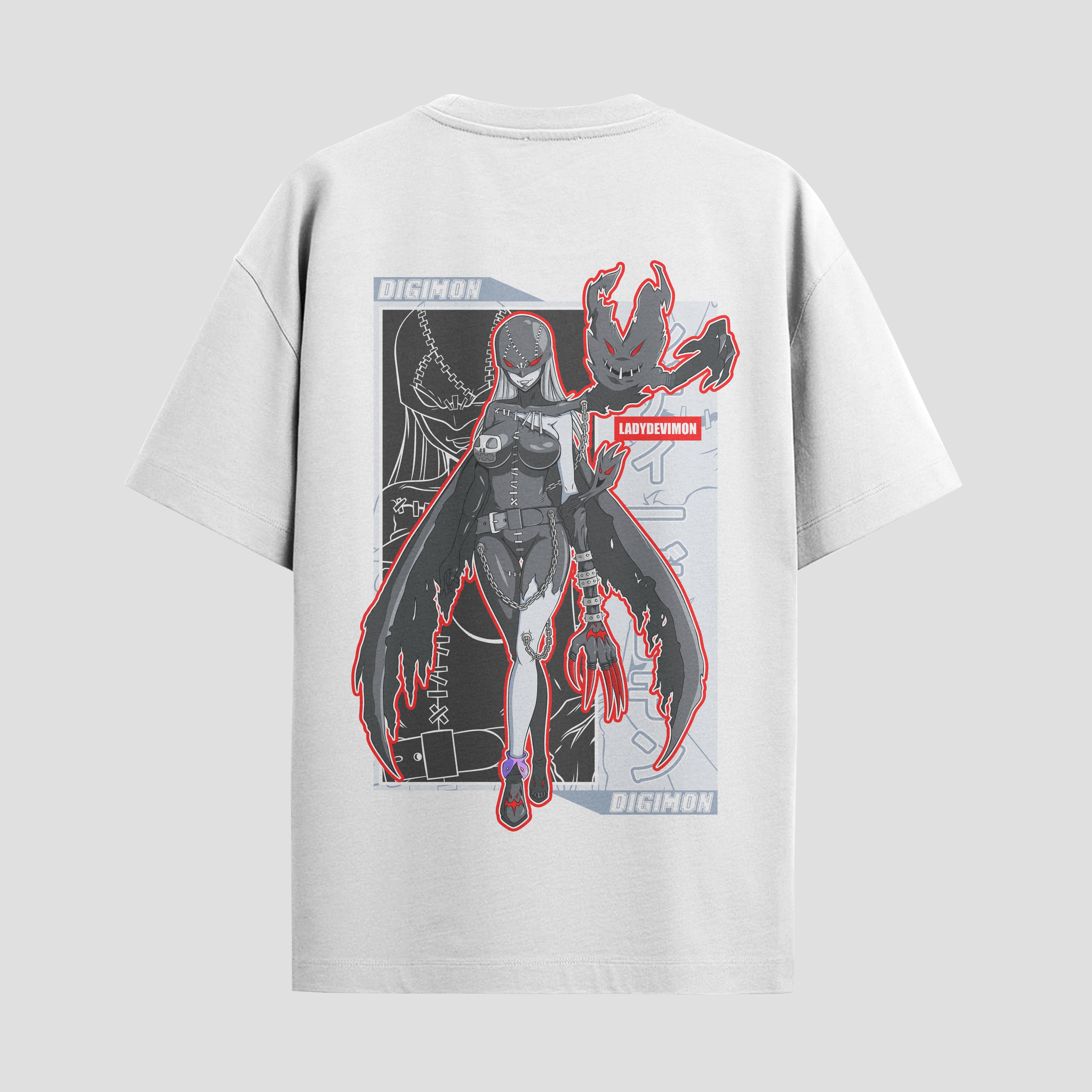 Playera urbana de anime y gaming ExtraLife MX, corte Standard Fit unisex ligero y transpirable en color Deep Black y Pure White, ropa de uso diario para gym y casual.