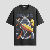 Playera urbana de anime y gaming ExtraLife MX, corte Standard Fit unisex ligero y transpirable en color Deep Black y Pure White, ropa de uso diario para gym y casual.