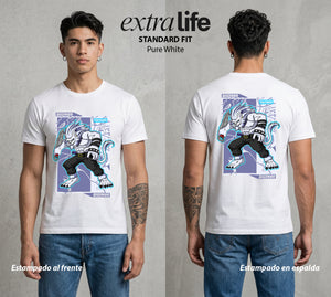 El Mundo Digital | Digimon Panjyamon #01319 - Playera Standard Fit | Pure White - Foto en modelo