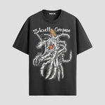 Playera urbana de anime y gaming ExtraLife MX, corte Standard Fit unisex ligero y transpirable en color Deep Black y Pure White, ropa de uso diario para gym y casual.