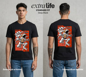 El Mundo Digital | El Simbolo del Mar Calavera #01322 - Playera Standard Fit | Deep Black - Foto en modelo