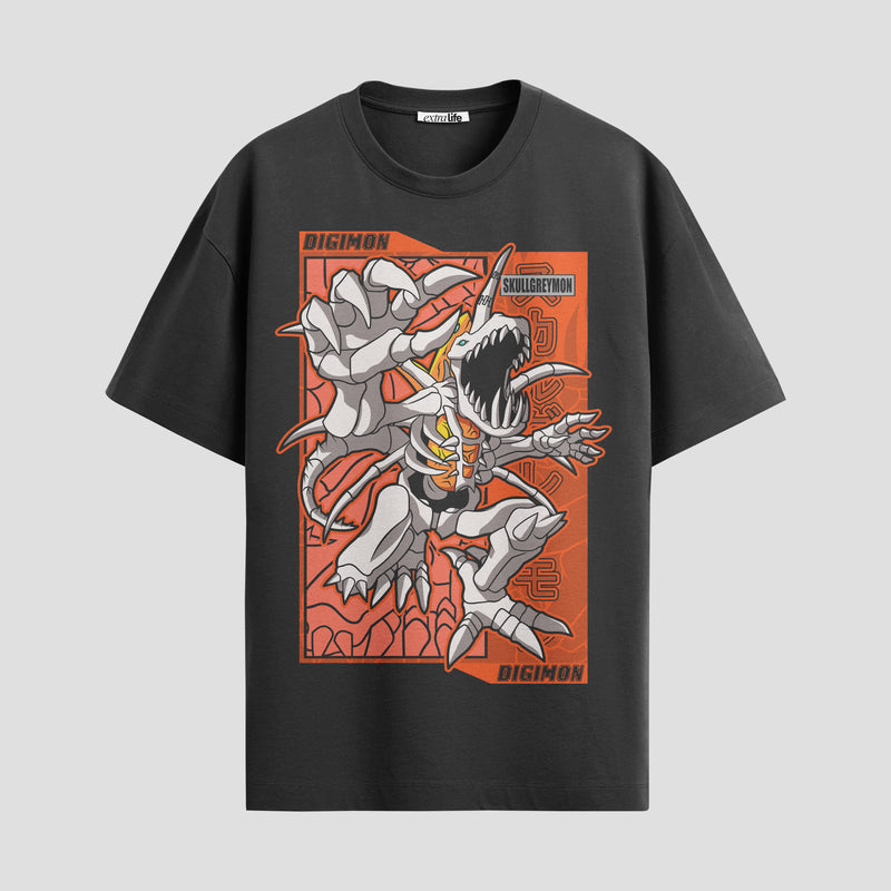 Playera urbana de anime y gaming ExtraLife MX, corte Standard Fit unisex ligero y transpirable en color Deep Black y Pure White, ropa de uso diario para gym y casual.
