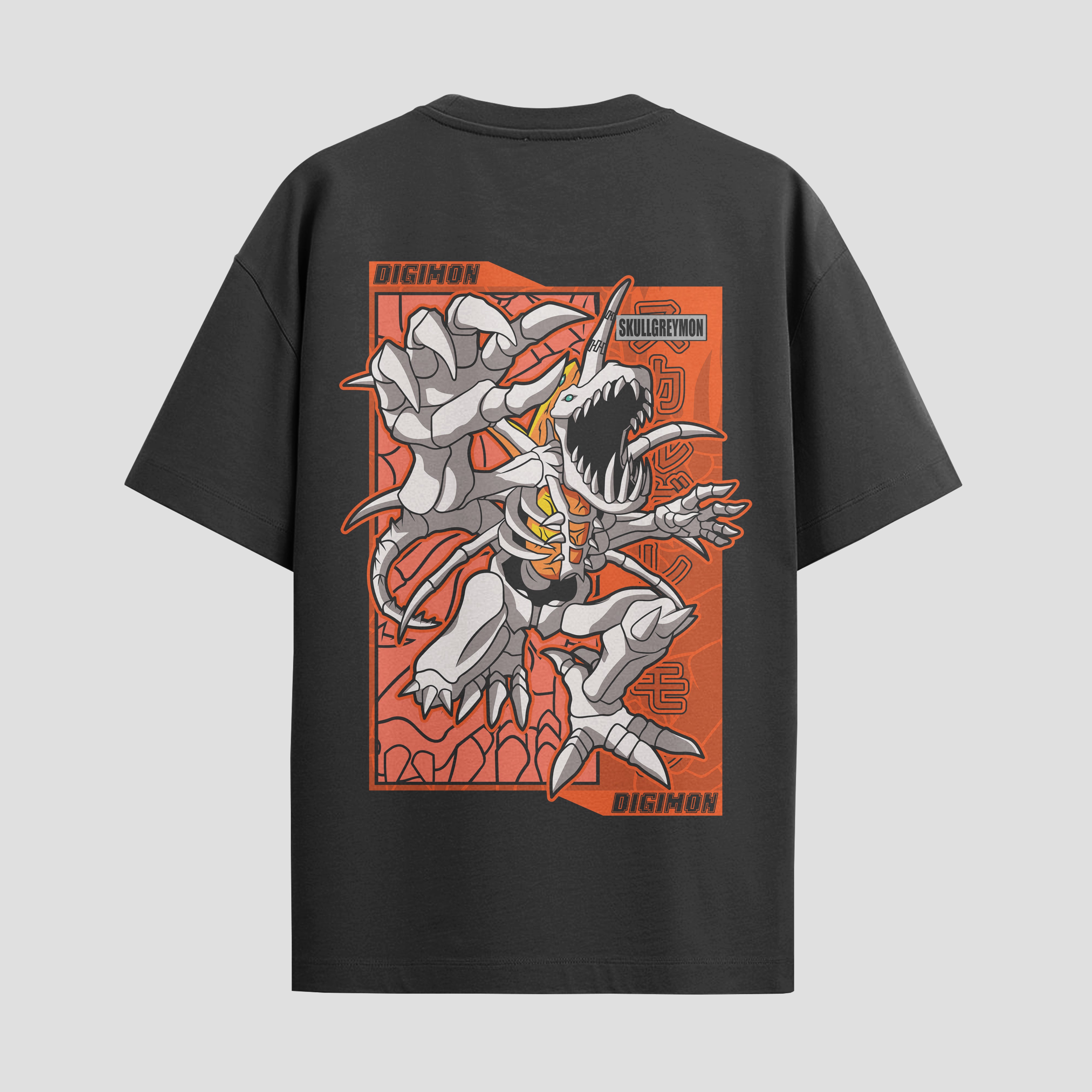Playera urbana de anime y gaming ExtraLife MX, corte Standard Fit unisex ligero y transpirable en color Deep Black y Pure White, ropa de uso diario para gym y casual.
