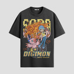 Playera urbana de anime y gaming ExtraLife MX, corte Standard Fit unisex ligero y transpirable en color Deep Black y Pure White, ropa de uso diario para gym y casual.