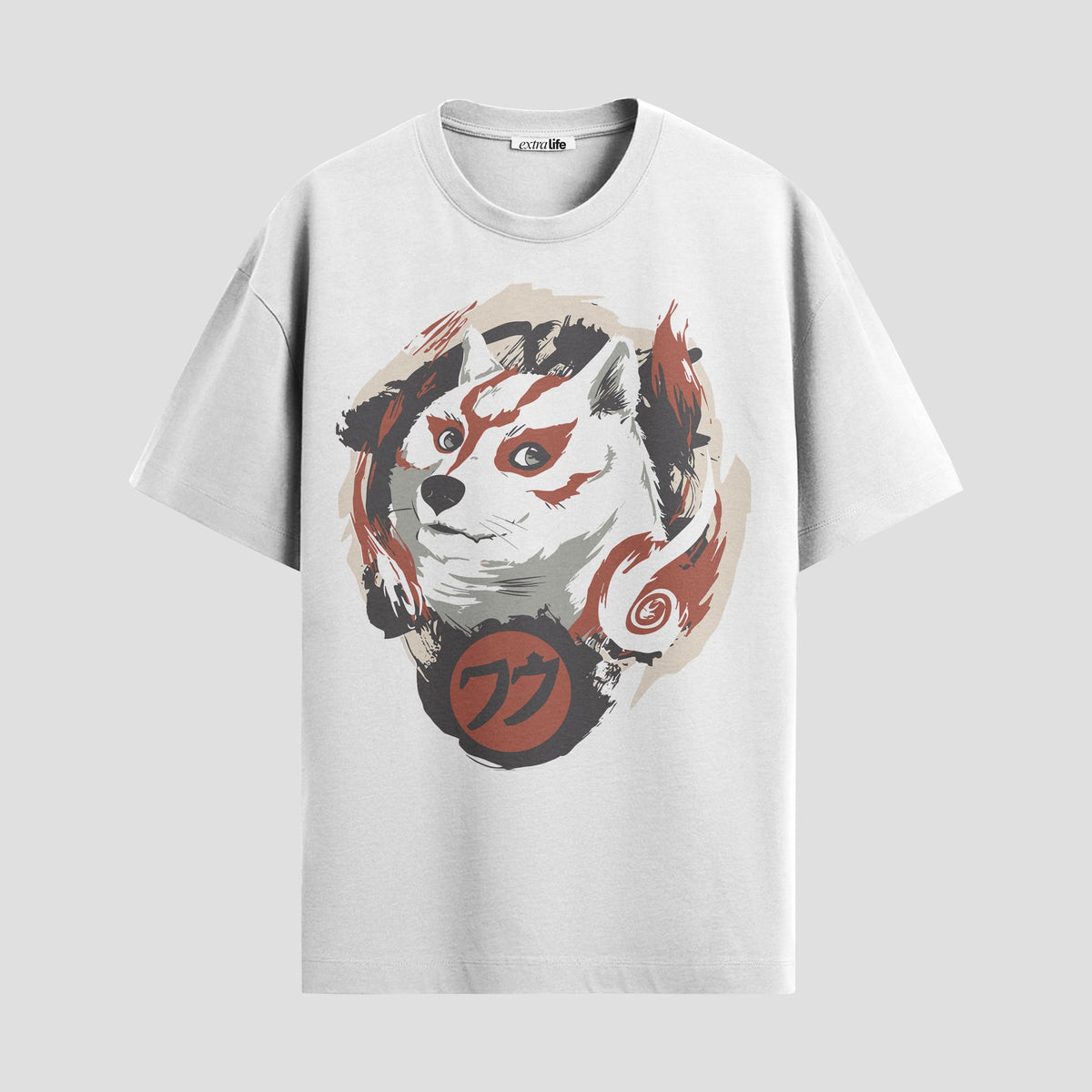 Playera urbana de anime y gaming ExtraLife MX, corte Classic Premium unisex ligero y transpirable en color Deep Black y Pure White, ropa de uso diario para gym y casual.
