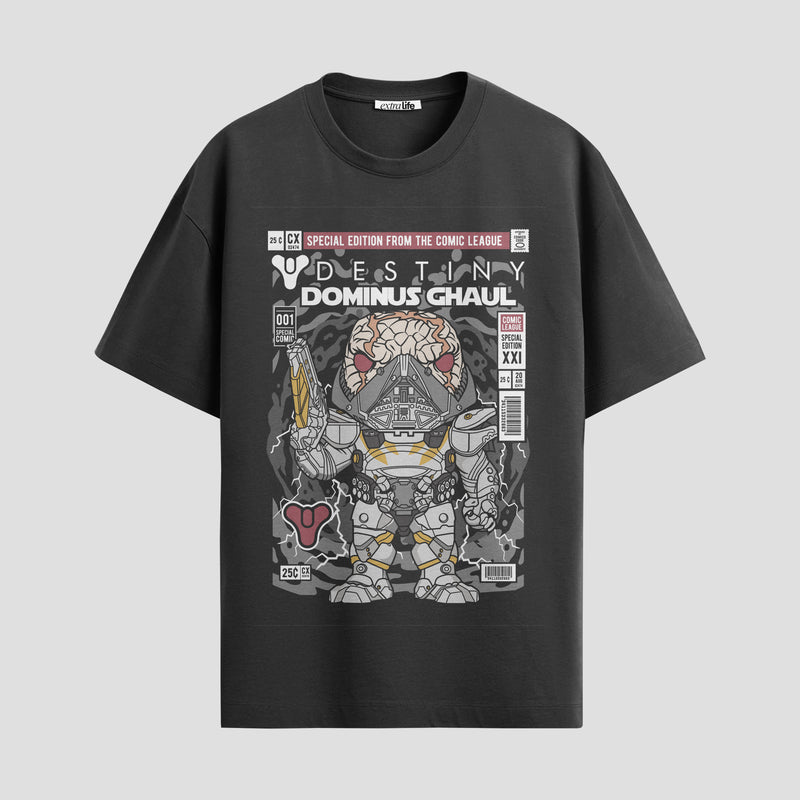 Playera urbana de anime y gaming ExtraLife MX, corte Standard Fit unisex ligero y transpirable en color Deep Black y Pure White, ropa de uso diario para gym y casual.
