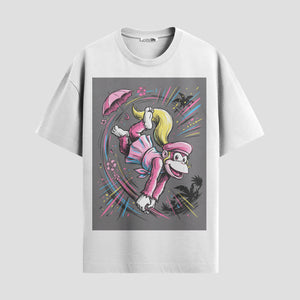 Playera urbana de anime y gaming ExtraLife MX, corte Standard Fit unisex ligero y transpirable en color Deep Black y Pure White, ropa de uso diario para gym y casual.