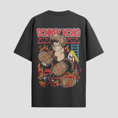 Playera urbana de anime y gaming ExtraLife MX, corte Standard Fit unisex ligero y transpirable en color Deep Black y Pure White, ropa de uso diario para gym y casual.