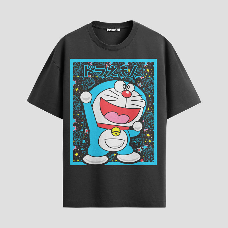 Playera urbana de anime y gaming ExtraLife MX, corte Standard Fit unisex ligero y transpirable en color Deep Black y Pure White, ropa de uso diario para gym y casual.