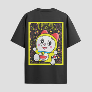 Playera urbana de anime y gaming ExtraLife MX, corte Standard Fit unisex ligero y transpirable en color Deep Black y Pure White, ropa de uso diario para gym y casual.