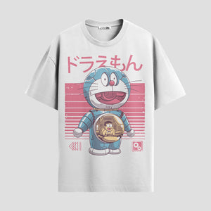 Playera urbana de anime y gaming ExtraLife MX, corte Standard Fit unisex ligero y transpirable en color Deep Black y Pure White, ropa de uso diario para gym y casual.