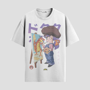 Playera urbana de anime y gaming ExtraLife MX, corte Standard Fit unisex ligero y transpirable en color Deep Black y Pure White, ropa de uso diario para gym y casual.