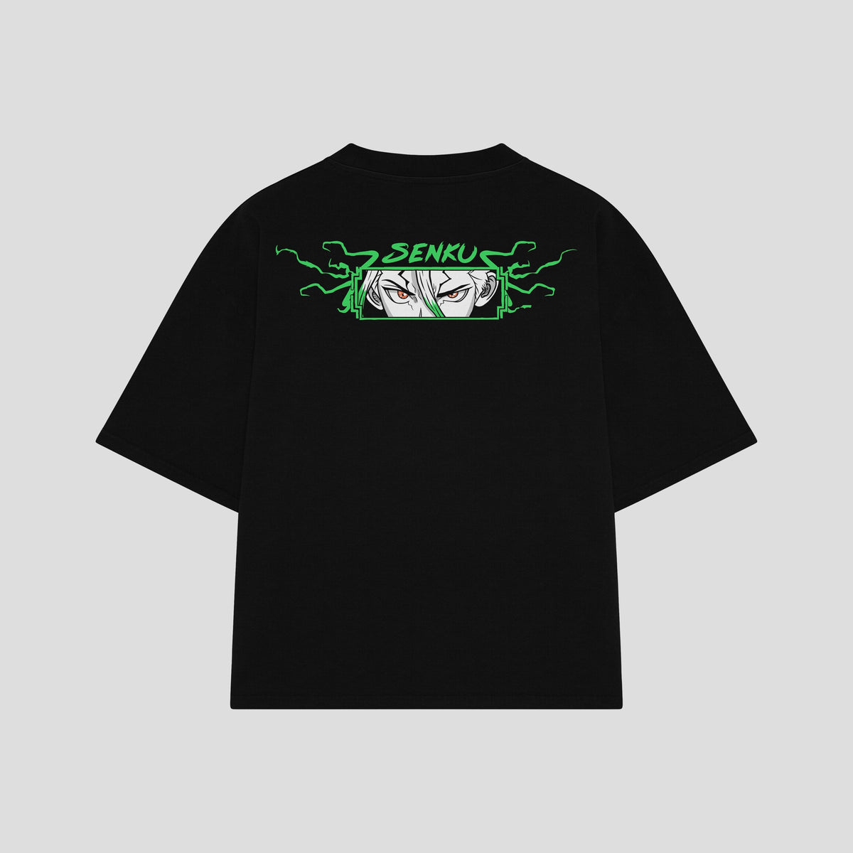 Playera streetwear premium de anime y gaming ExtraLife MX, corte oversized drop shoulder ligero y fresco en color Deep Black y Off-White, moda urbana mexicana de culto.