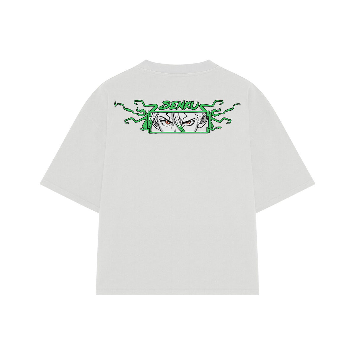 Playera streetwear premium de anime y gaming ExtraLife MX, corte oversized drop shoulder ligero y fresco en color Deep Black y Off-White, moda urbana mexicana de culto.