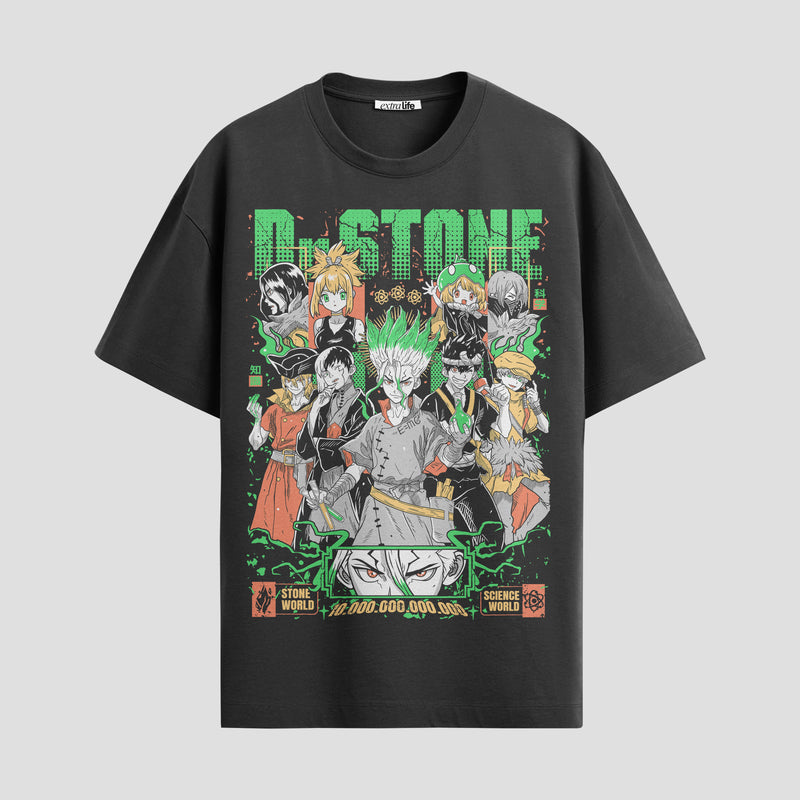 Playera urbana de anime y gaming ExtraLife MX, corte Standard Fit unisex ligero y transpirable en color Deep Black y Pure White, ropa de uso diario para gym y casual.
