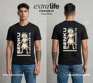 La Civilizacion Renacida | La Ciencia sobre Todo #01346 - Playera Standard Fit | Deep Black - Foto en modelo
