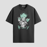 Playera urbana de anime y gaming ExtraLife MX, corte Standard Fit unisex ligero y transpirable en color Deep Black y Pure White, ropa de uso diario para gym y casual.