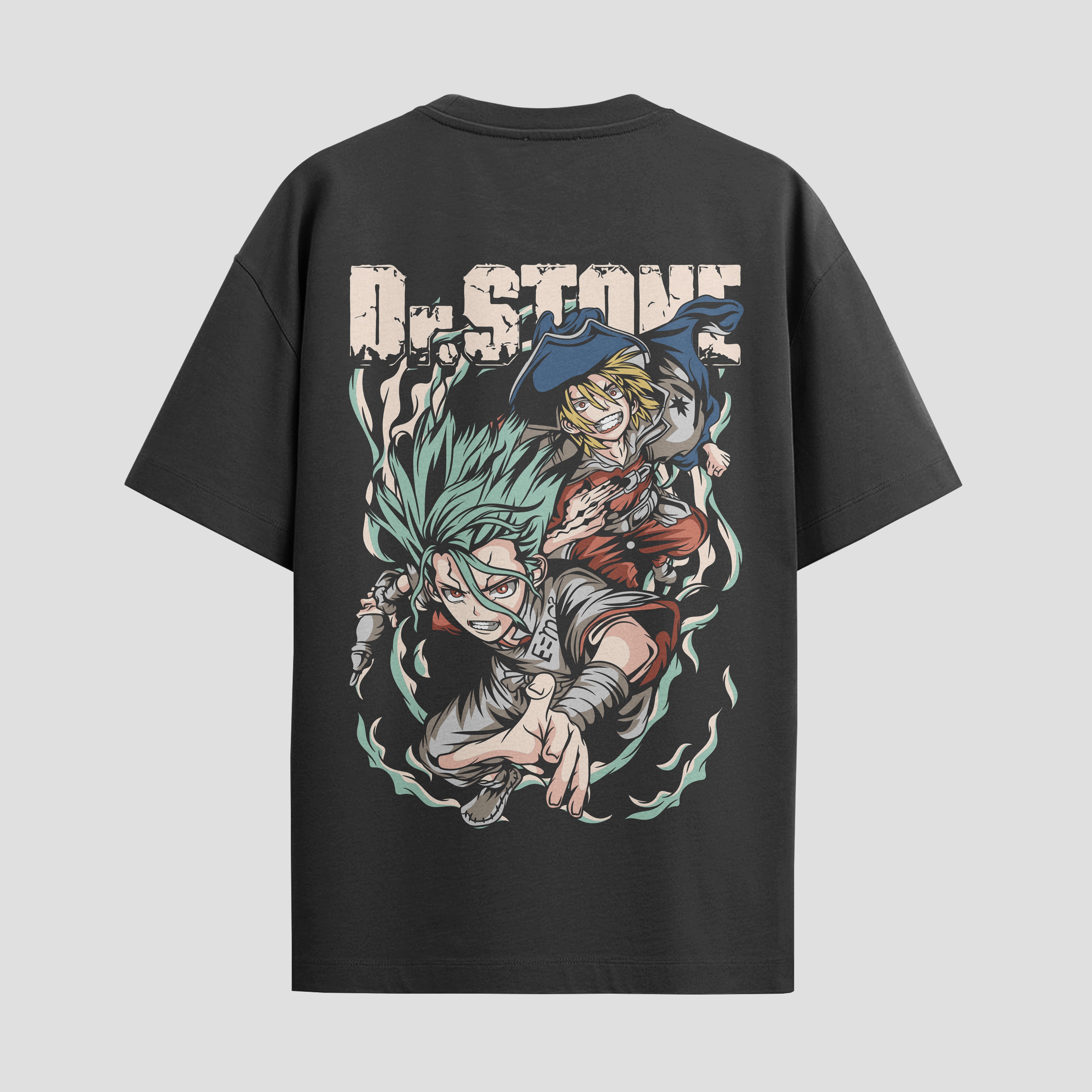 Playera urbana de anime y gaming ExtraLife MX, corte Standard Fit unisex ligero y transpirable en color Deep Black y Pure White, ropa de uso diario para gym y casual.