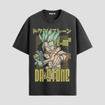 Playera urbana de anime y gaming ExtraLife MX, corte Standard Fit unisex ligero y transpirable en color Deep Black y Pure White, ropa de uso diario para gym y casual.