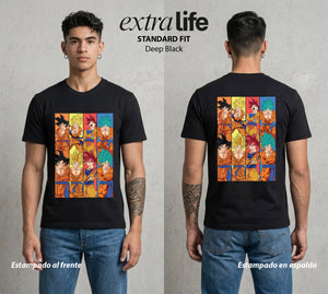 El Poder de las Esferas | El Dragón Ancestral #01355 - Playera Standard Fit | Deep Black - Foto en modelo