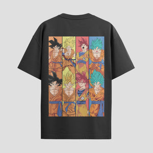 Playera urbana de anime y gaming ExtraLife MX, corte Standard Fit unisex ligero y transpirable en color Deep Black y Pure White, ropa de uso diario para gym y casual.