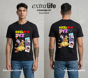 El Poder de las Esferas | El Dragón Ancestral #01361 - Playera Standard Fit | Deep Black - Foto en modelo