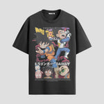 Playera urbana de anime y gaming ExtraLife MX, corte Standard Fit unisex ligero y transpirable en color Deep Black y Pure White, ropa de uso diario para gym y casual.