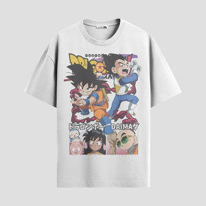 Playera urbana de anime y gaming ExtraLife MX, corte Standard Fit unisex ligero y transpirable en color Deep Black y Pure White, ropa de uso diario para gym y casual.