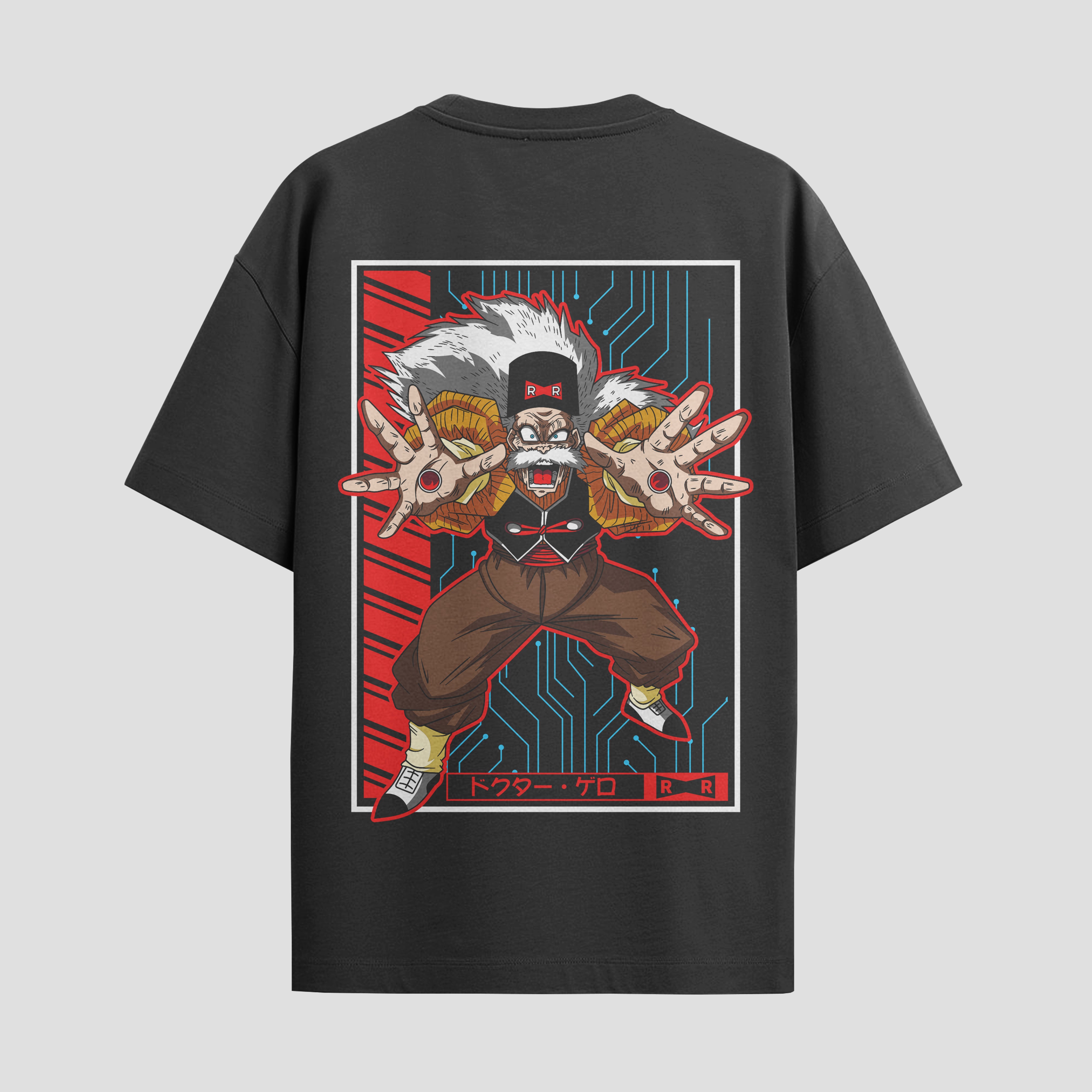 Playera urbana de anime y gaming ExtraLife MX, corte Standard Fit unisex ligero y transpirable en color Deep Black y Pure White, ropa de uso diario para gym y casual.
