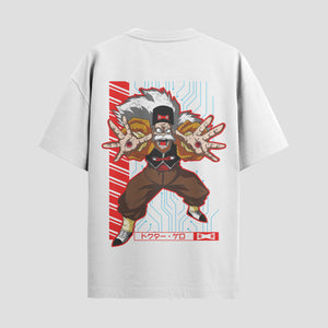 Playera urbana de anime y gaming ExtraLife MX, corte Standard Fit unisex ligero y transpirable en color Deep Black y Pure White, ropa de uso diario para gym y casual.