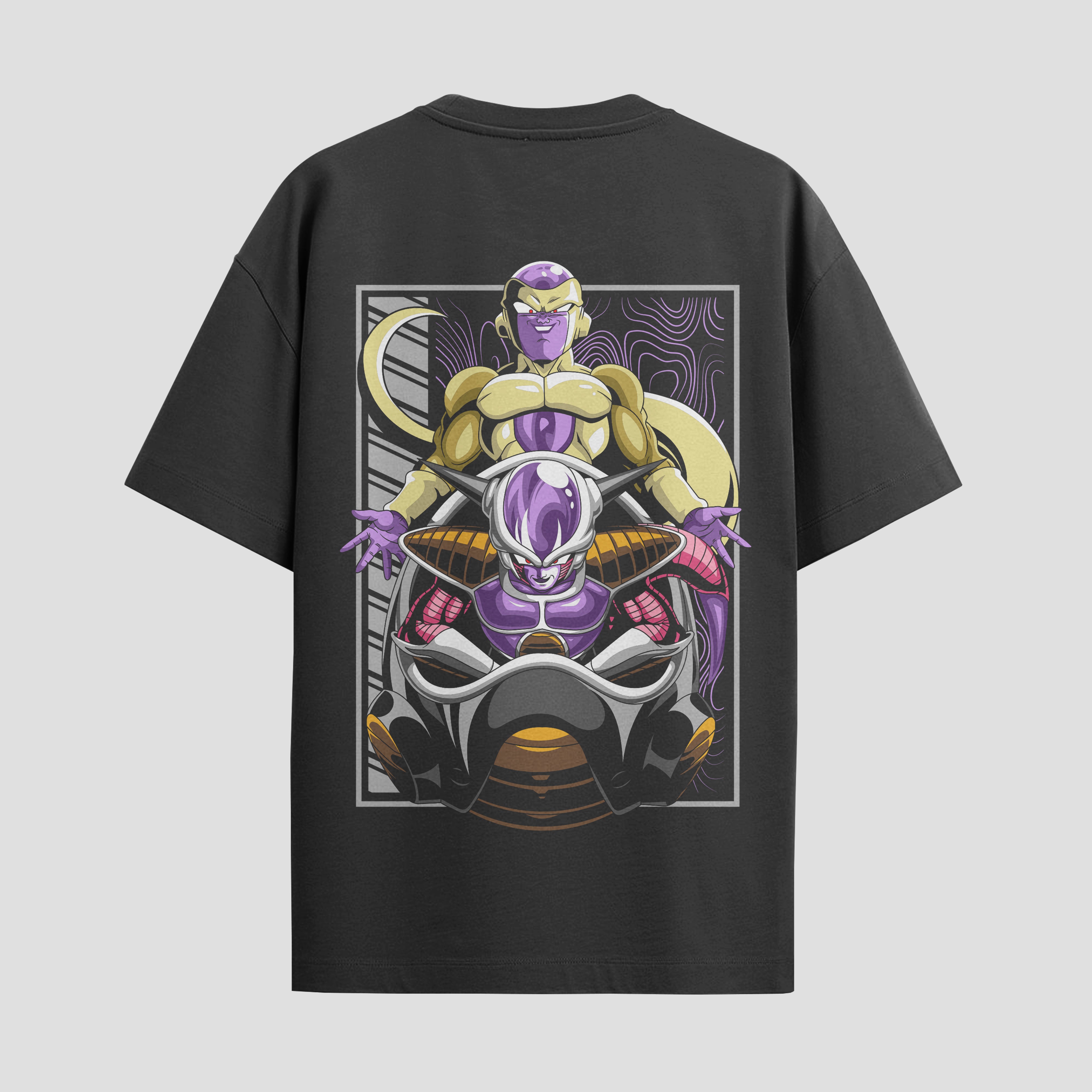 Playera urbana de anime y gaming ExtraLife MX, corte Standard Fit unisex ligero y transpirable en color Deep Black y Pure White, ropa de uso diario para gym y casual.