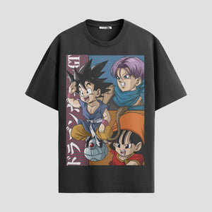 Playera urbana de anime y gaming ExtraLife MX, corte Standard Fit unisex ligero y transpirable en color Deep Black y Pure White, ropa de uso diario para gym y casual.