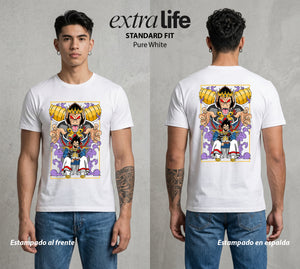 El Poder de las Esferas | El Principe Caido #01371 - Playera Standard Fit | Pure White - Foto en modelo