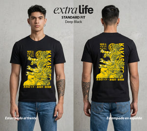 El Poder de las Esferas | La Criatura del Poder #01376 - Playera Standard Fit | Deep Black - Foto en modelo