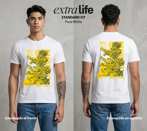 El Poder de las Esferas | La Criatura del Poder #01376 - Playera Standard Fit | Pure White - Foto en modelo