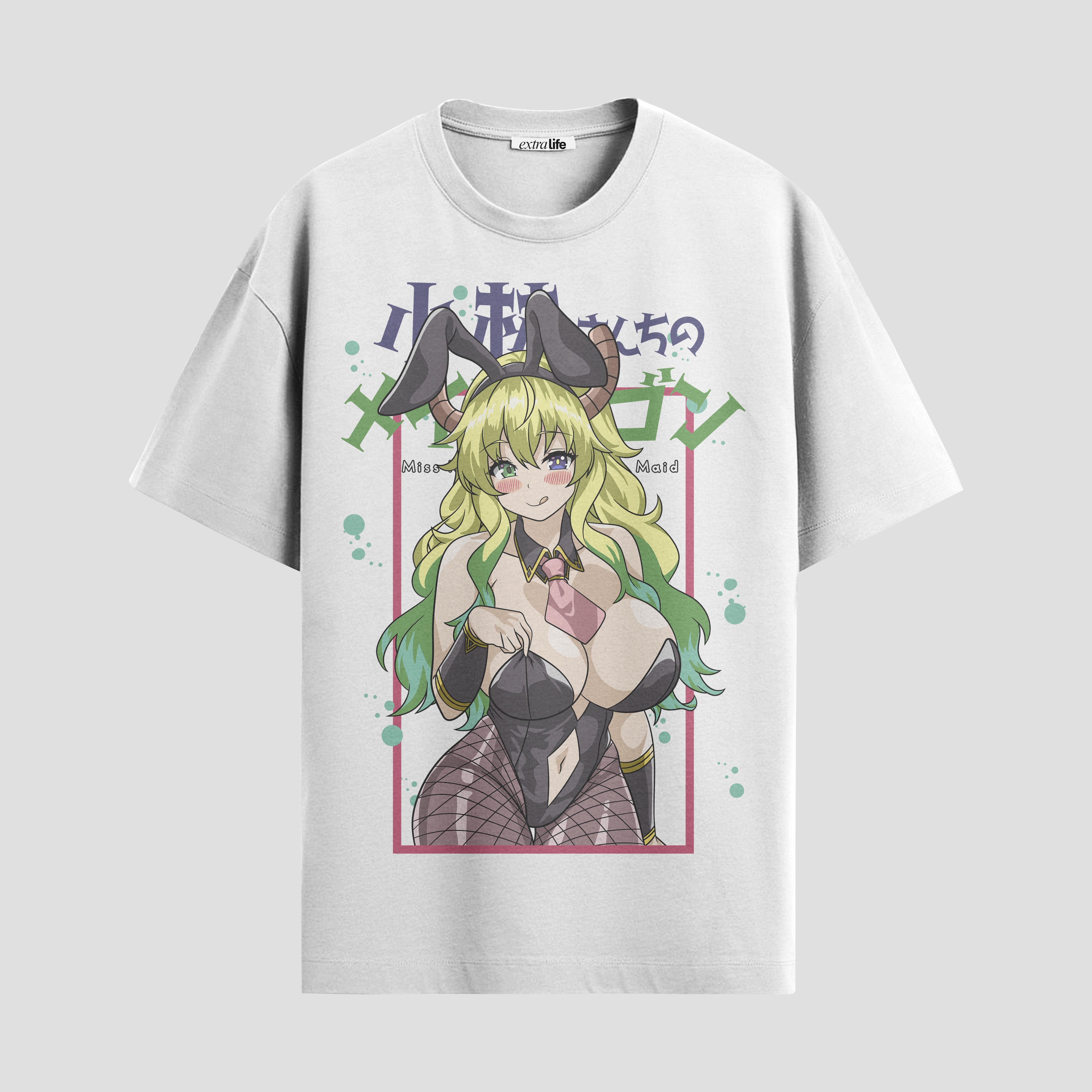 Playera urbana de anime y gaming ExtraLife MX, corte Standard Fit unisex ligero y transpirable en color Deep Black y Pure White, ropa de uso diario para gym y casual.
